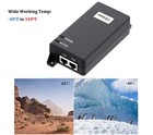 Gigabit 30w Poe  Injector Adapter Power Over Ethernet 802 3af at poe  Ultra Powe