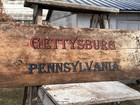 Gettysburg Civil War Era Barn Wood Sign From The Plank Farm
