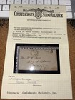 Confederate States 82xu1 Thomasville Ga Provisional On Cover W csa Cert Mv490