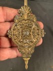 Vintage 7 1 8  Long Adjustable Floral Pendulum For Clock Movements