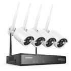 Sannce 5mp 8ch Nvr Wireless Hd 3mp Two Way Audio Security Camera System Outdoor