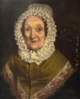 William Gush  19th Cen-ry    Portrait Of An Elderly Woman   Oil On Canvas   1842