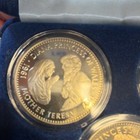 1997 Liberia 5 Dollars Bi-metallic  925 Coin Set Princess Diana Mother Teresa