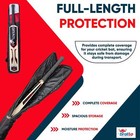 Bratla Cricket Bat Cover Bag Full Length Shoulder Strap Red black