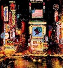 Broadway New York City 1964 American Airlines Vintage Poster Air Travel Print