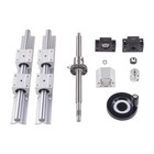 Sbr16 sbr20 Linear Guide Rail Kit  Sfu1605 1204 Ballscrew Set hand Wheel For Cnc