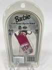 Vtg Barbie Mini Cell Phone Clip On Watch Pink 1999 Nos Hope 99899 Keychain