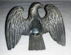 Vintage American Eagle Flag Pole Topper Finial Americana Usa Liberty Brass Vgc