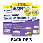 Equate Omeprazole Delayed Release Acid Reducer 20 Mg 42 Ct Pack Of 3  New 