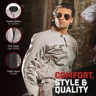 Mesh Motorcycle Jacket With Armor - Breathable Biker Jacket Men With Ce Level   