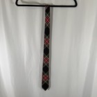 New Crew Cuts Tie Boys 8 16 52  Length Red Black Plaid 100  Cotton