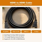 Hdmi Cable 10ft 4k High Speed Hdmi To Hdmi Cord For Hdtv Ps5 Xbox Roku Monitor