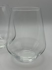 Stemless Wine Glass Set  pair Of 2  Libbey Reserve Prism 18oz Clear 9318 - New