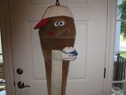 Funny Friends Baseball Bat Plush Growth Chart Nwt
