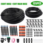 226ft Drip Irrigation System Garden Plant Self Watering Hose Micro Sprinkler Kit