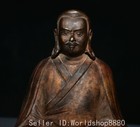 8  Old Tibet Buddhism Bronze Guru Je Tsongkhapa Master Buddha Statue Sculpture
