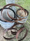 Rusty Barrel Ring  Genuine Whiskey Bourbon Metal Ring  Crafts  Decor  Bar