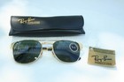 Nos Mint Vintage B l Ray-ban Aviator Sunglasses Usa Signet Classic Gold G-15 Htf