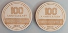 1x 2024 National Coin Week  Ana 100 Anniversary National Coin Week Wooden Nickel