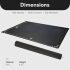 Balancefrom 5 x7  High Density Gym Equipment Mat For Floor Protection open Box 