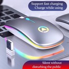 2 4ghz Wireless Optical Mouse Usb Rechargeable Rgb Cordless Mice For Pc Laptop