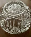 Vintage Cut Glass Vanity  Powder Jar 4   