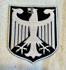 Black German Embroidered Patch Germany Iron-on Bundesadler Aufn  her Deutschland