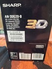 Sharp An-3dg20-b 3d Glasses Rechargeable For 3d Tv Home Theater  open Box  New  