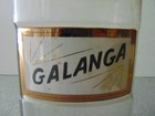 Antique Apothecary Bottle With Stopper Galanga Label Under Glass  9 3 4 