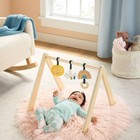 Cloud Island Wooden Play Gym W  Hanging Toys Play Set For Infants   Baby