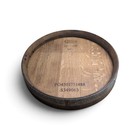Reclaimed Wine Barrel Tray   Rustic Charcuterie Board Serving Tray   Dual Sided