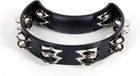 Rhythmtech Rt1010 Tambourine  Nickel Jingles  Black