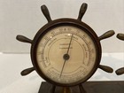 Vtg Swift   Anderson Ship Wheels Barometer   Thermometer Brass Working Glass