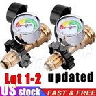 Propane Tank Gauge Brass Adapter W gas Pressure Level Meter Indicator For Bbq Rv