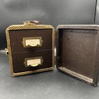 Vintage Barnett   Jaffe Baja 2 Drawer 35 Mm Slide Case Storage Box