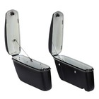 22l Motorcycle Hard Saddlebags Matte Black Waterproof Side Case For 