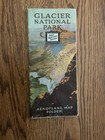 1930 s Great Northern Railway Glacier National Park Aeroplane Map Folder Nice