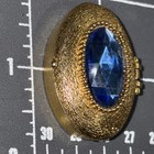 Vintage Helena Rubinstein Heaven Scent Solid Perfume Compact W  Blue Rhinestone