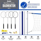 Franklin Sports Badminton Set - Complete Badminton Set With Net  Rackets   Birdi