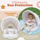 Inflatable Baby Seat For Babies 3  Months With Removable Canopy     Baby Floor    