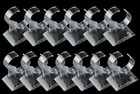 Wholesale Lot 20x Clear Plastic Wrist Watch Display Stand Holder Rack Show