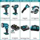 Makita Xt505 18v Lxt Lithium-ion Cordless Kit  5-tool  With  2  3 0 Ah Batteries