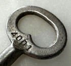 Antique Vtg Skeleton Key Padlock Door Drawer Cabinet  4001