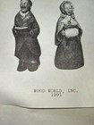 Vtg Ready To Paint Plaster 10  Carolers Two 