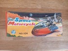 Vintage 1960s Space Motorcycle Friction Toy 106 Lp Hong Kong Spacex In Box Red 