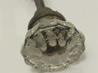 Original Antique Vintage 12 Point Clear Crystal Glass Brass Door Knob Early 1900