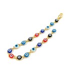 Newborn Children s Boys Girls Gold Filled Evil Eye Bracelet For Protection 6 5 