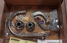 T s Brass Deck Mount Medical Mixing Faucet 8  Swivel rigid Gooseneck B-2866-05fc
