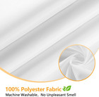 Seenus Waterproof Fabric Shower Curtain Liner With 3 Extra-large Magnets 72 X 72