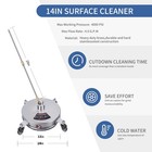 Biswing 14  Pressure Washer Surface Cleaner With 4 14 Inch  Multi-color
